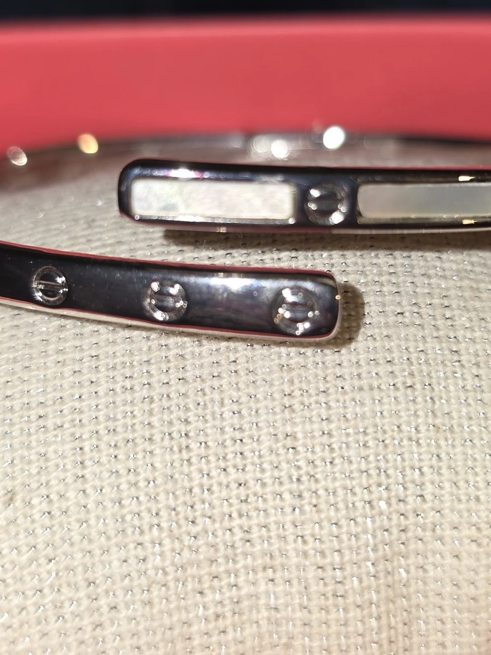 Silver Open Cuff Bracelet with Crystal Accents